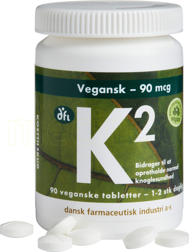 K2 Vitamin 90 Mcg - 90 Tabletter
