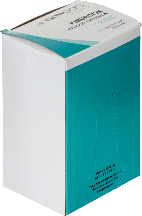 Bilde av kirurgisk hånddesinfeksjon bag in box 700 ml