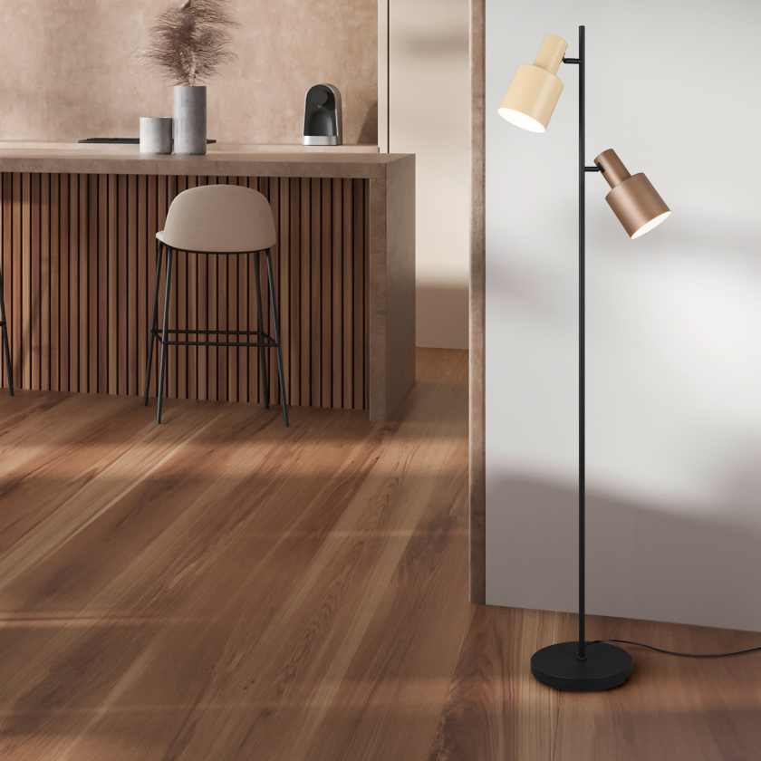 Agudo Gulvlampe Brun Interiørlampe Lampehuset