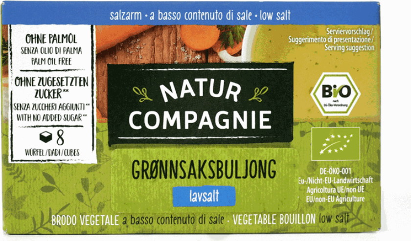 Natur Compagnie Lavsalt Grønnsaksbuljong