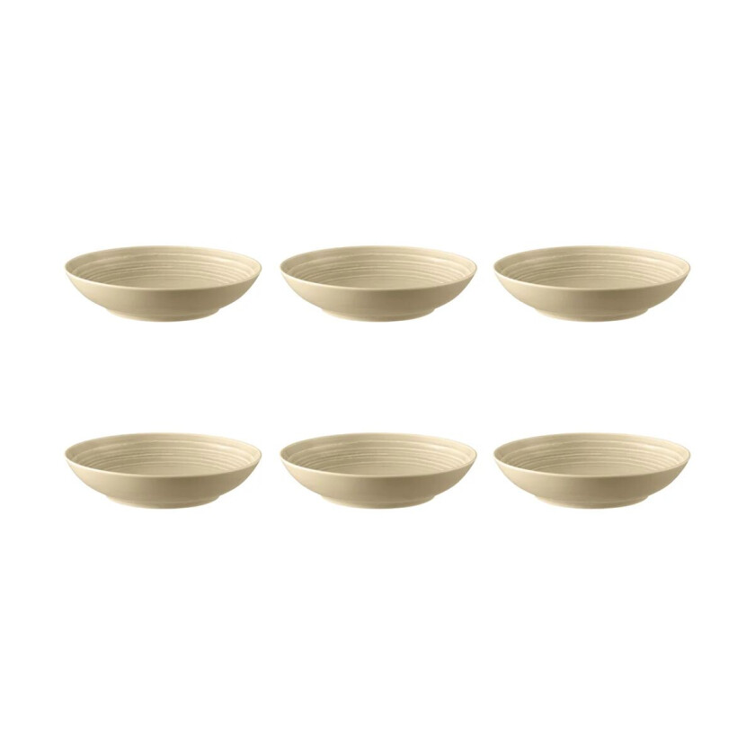 Terra dyp tallerken Ø 21,2 cm 6-pakning Sand Beige