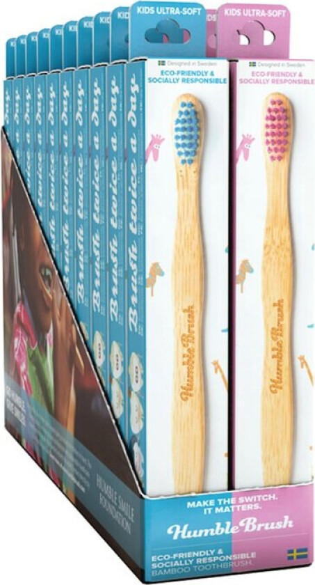 Tannbørste Blå/Rosa - Jr.