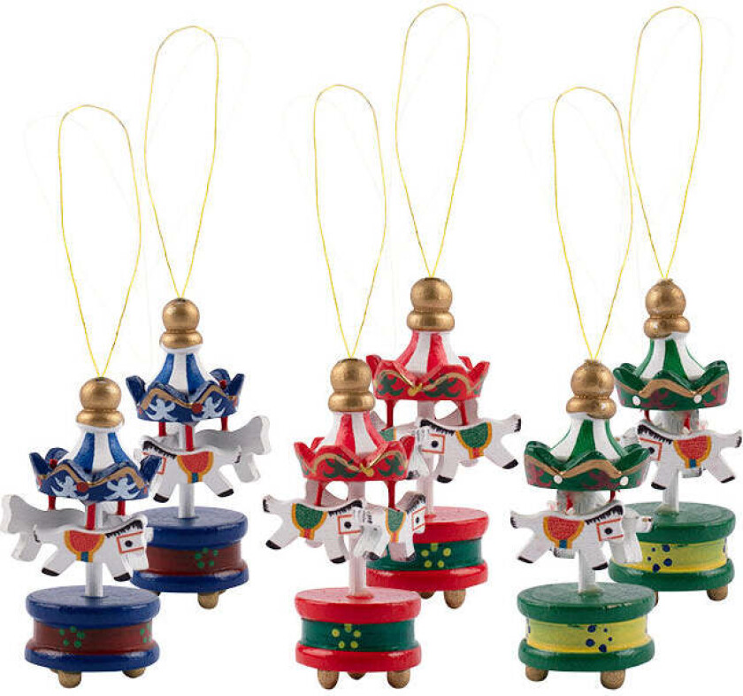 Julekolleksjon Julekarusell Juletrepynt 6pk