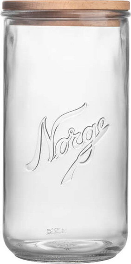 Norgesglass Beholder med Trelokk 20cm