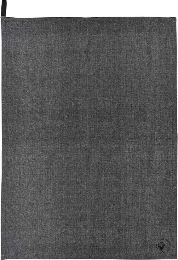 Chambray Organic Kjøkkenhåndkle Sort
