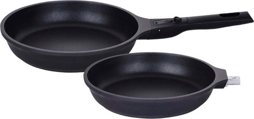 D-Tach Stekepanne Sett 28/24cm Med Avtagbart Håndtak