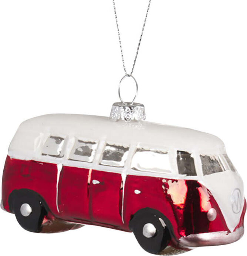 Julekule Folkevogn Buss Glass