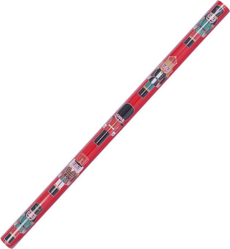 Julekolleksjon Gavepapir Nøtteknekker 70cmx4m Rød