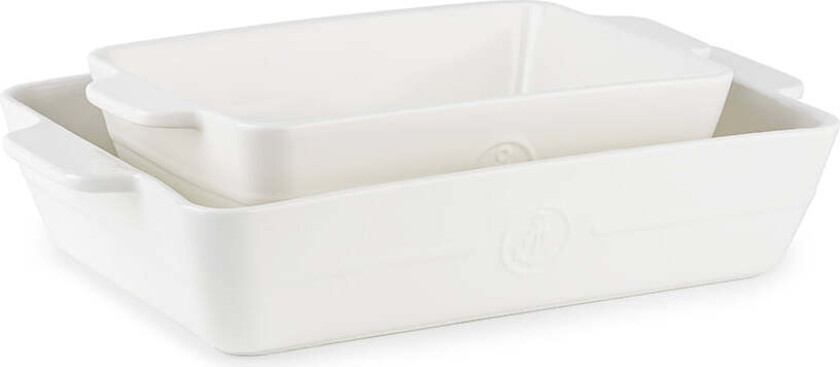 Bilde av Ildfast Form Sett 32,5x20,5 / 23x19,4cm Hvit 2pk