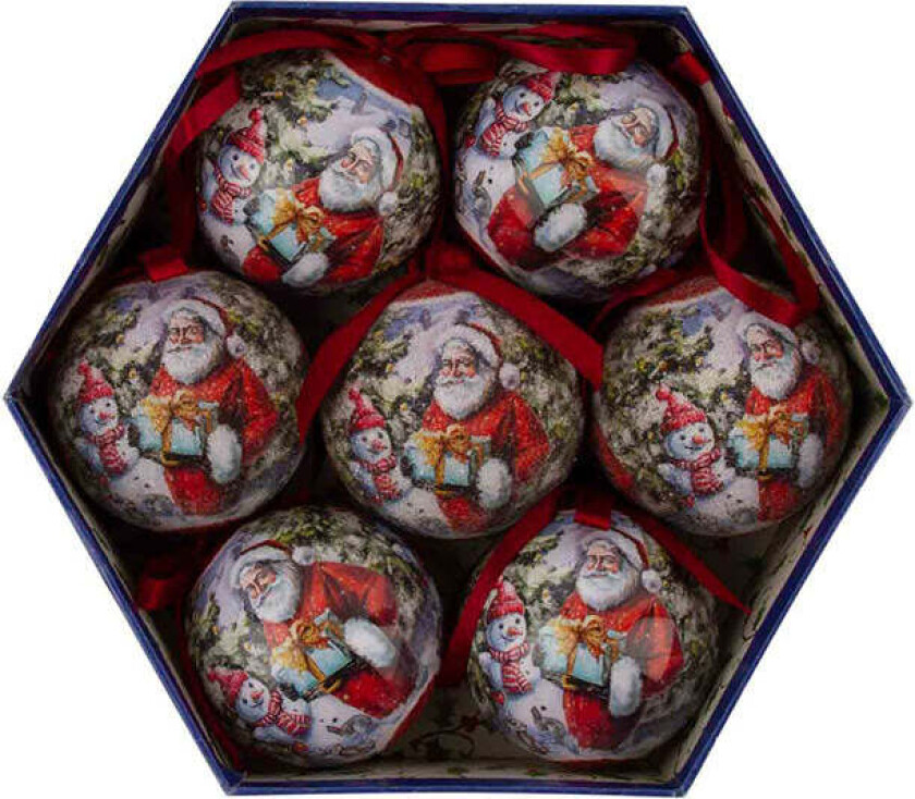 Julekolleksjon Julekuler Julenisse Rød 7pk