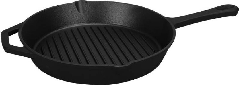 Malm Grillpanne Støpejern Uten Emalje 28cm