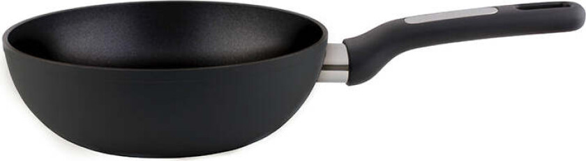 Plus Wokpanne 20cm Aluminium Sort