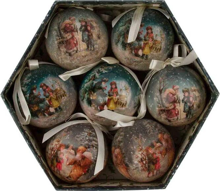 Bilde av Julekolleksjon Julekuler Snø 7pk