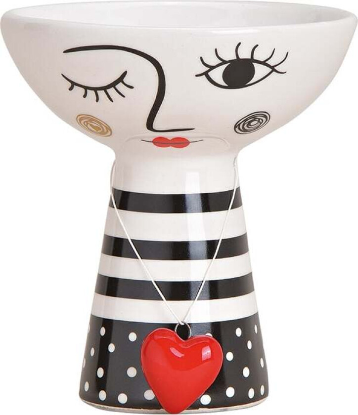 Serveringsskål Dame Hjerte 12 cm