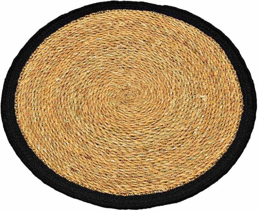 Bordbrikke 38cm Natur m/Sort Kant