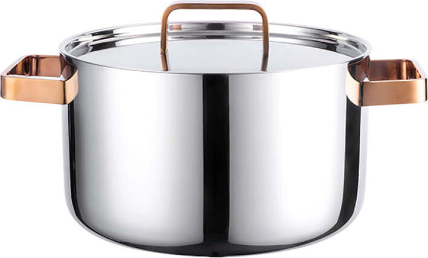 Boen Gryte 3-Ply 6L 24cm Med Rosegull Håndtak