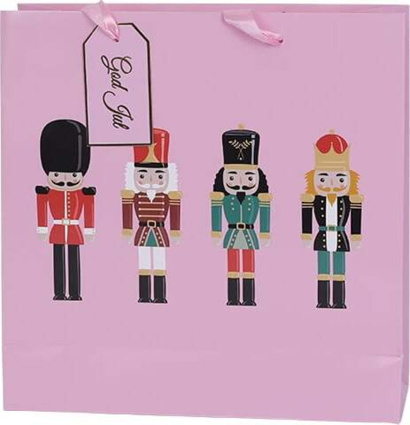 Julekolleksjon Gavepose M Nøtteknekker Rosa