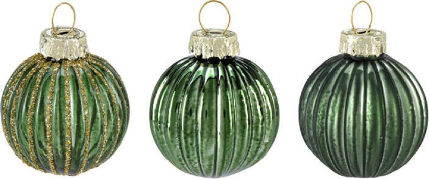 Julekule Pakke 12stk Grønn