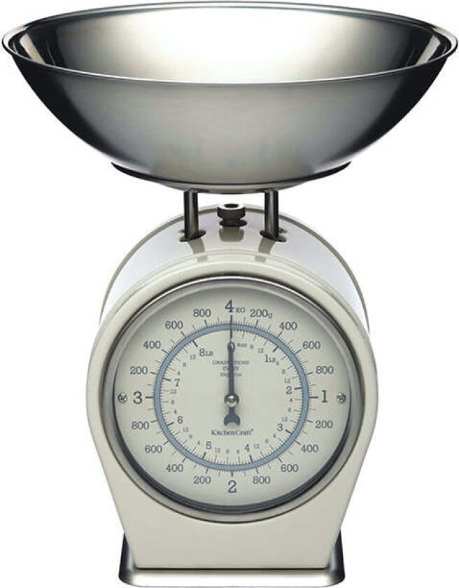 Kitchencraft Retro Kjøkkenvekt Krem
