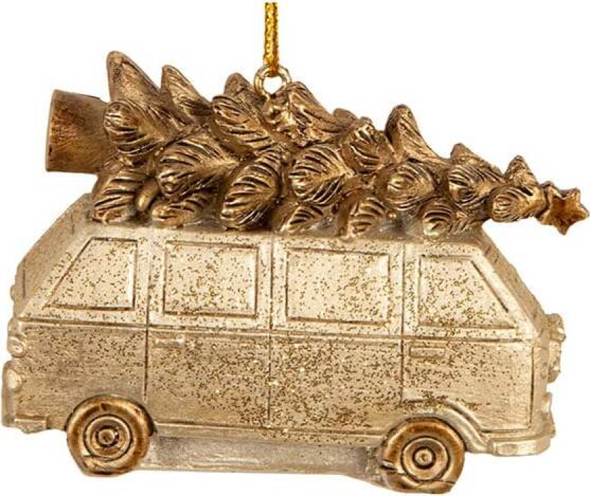 Juletrepynt Buss Gull 7 cm