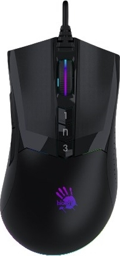 A4t Mus Kruvinas W90 Pro Steinsvart Usb (Aktivert)