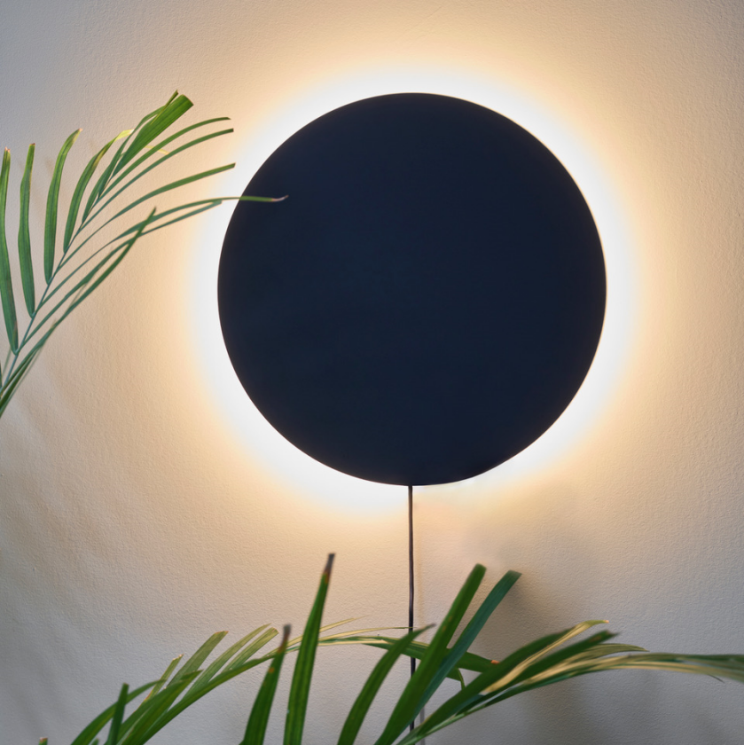 Liza Sirkel LED Vegglampe Sort Interiørlampe Lampehuset