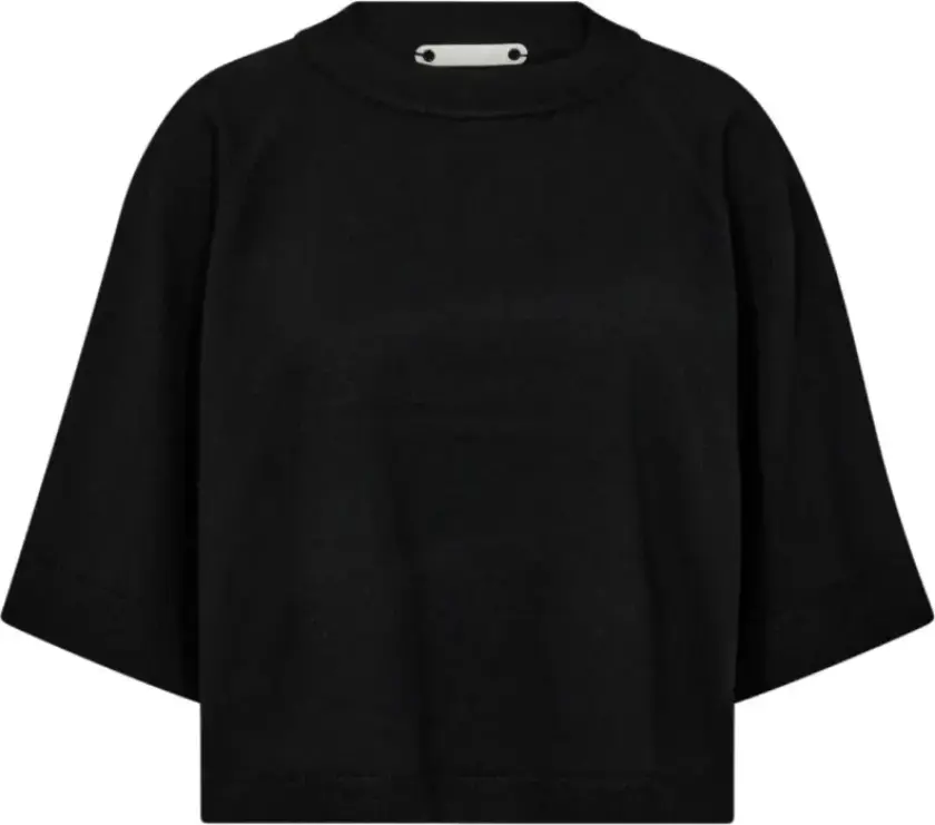 Dame, Strikkevarer, Svart, L