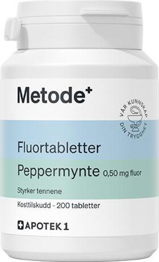 fluortabletter 0,5mg peppermyntesmak 200 stk