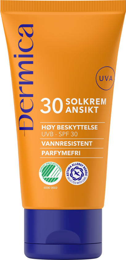 solkrem til ansiktet SPF30 50 ml