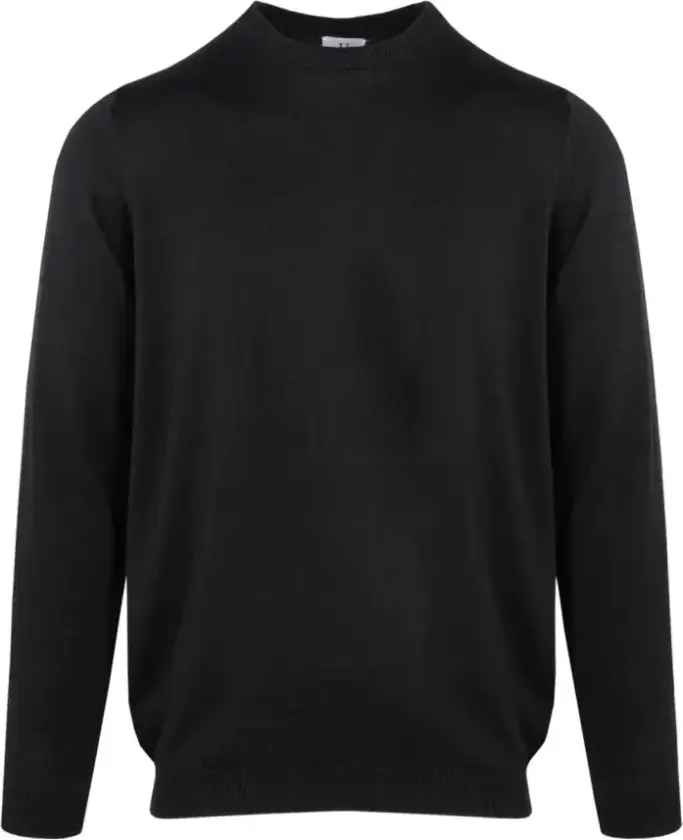 Curtis Sweater Black L Bamboo r-neck