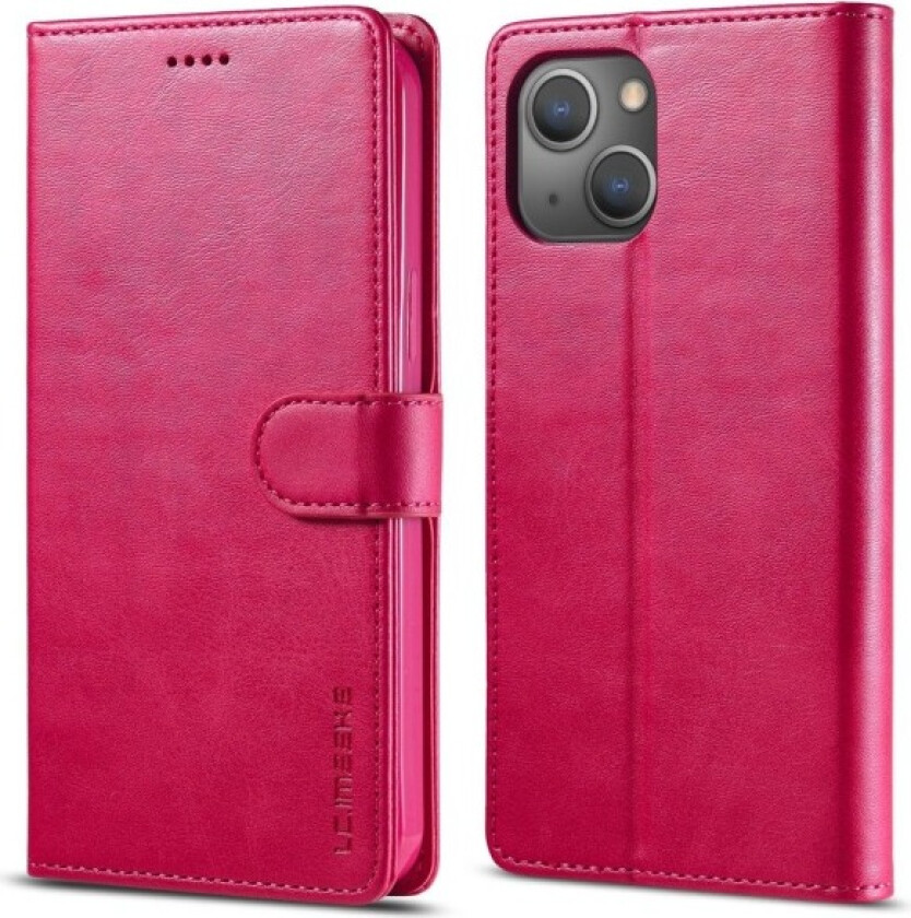 LC.IMEEKE Wallet Case for iPhone 15 Pink