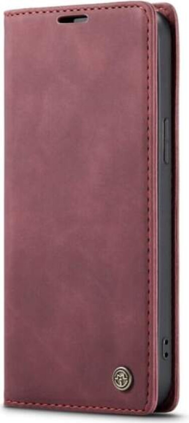CASEME Retro Wallet Case for iPhone 14 - Red Red