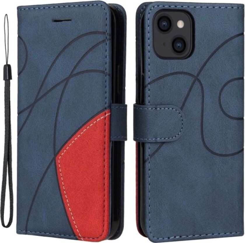 For iPhone 15 KT Series-1 Dual-color Case Blue