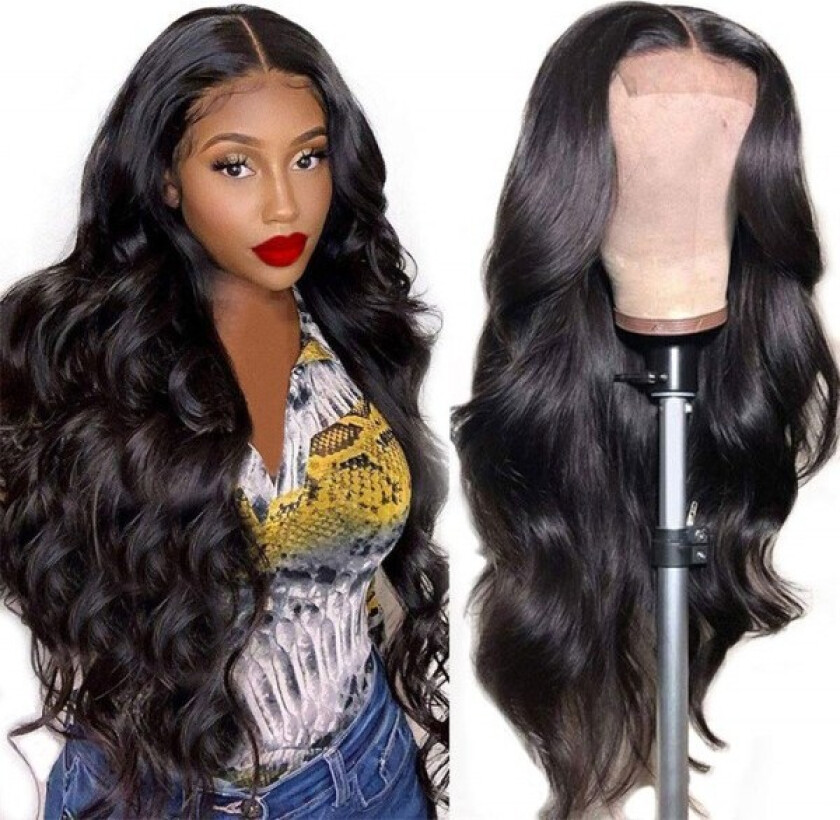 Lace Front Parykk Menneskehår Pre-Pull Bleket Knute Belte Baby Hår Lim
