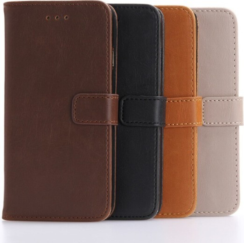 Retro Leather Wallet Stand Case for iPhone 8/7 Plus Black