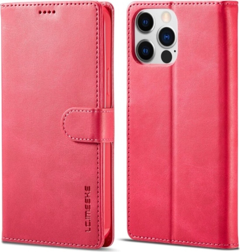 LC.IMEEKE Wallet Case for iPhone 15 Pro Pink