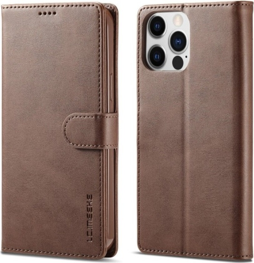 LC.IMEEKE Wallet Case for iPhone 15 Pro Dark brown