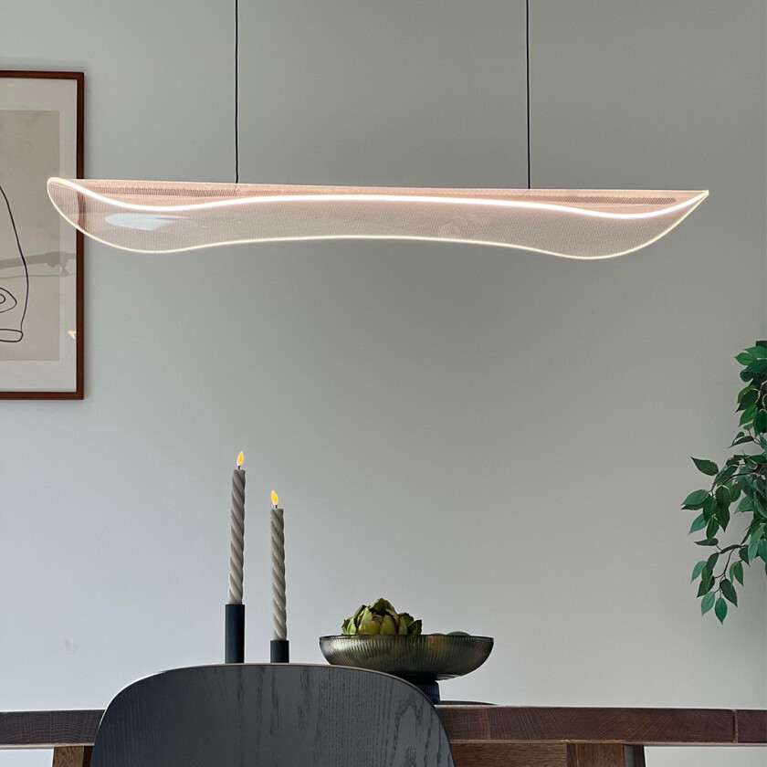 Shape LED Taklampe Klar 100 Cm Hengende taklampe Lampehuset