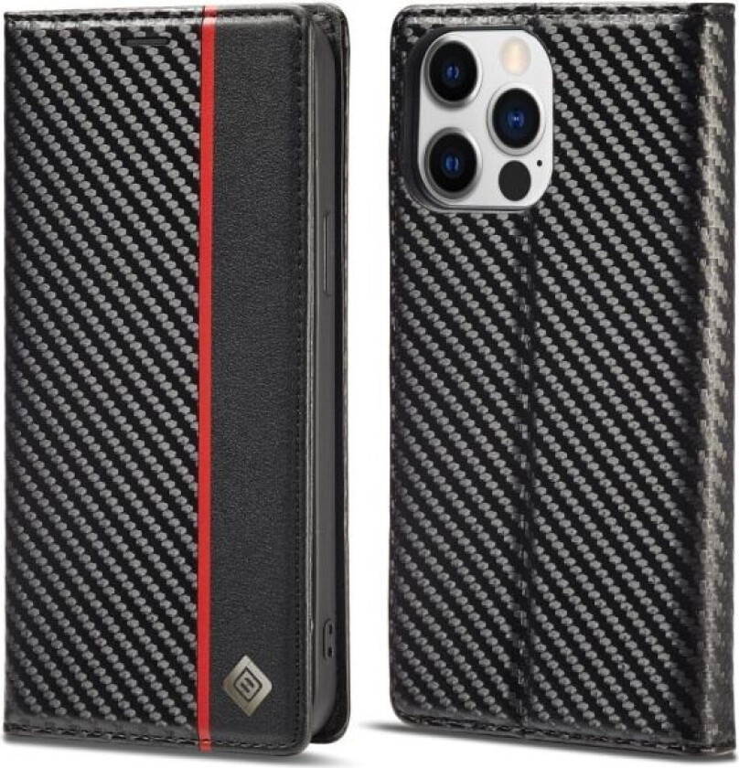 LC.IMEEKE Wallet Case for iPhone 15 Pro - Black Black