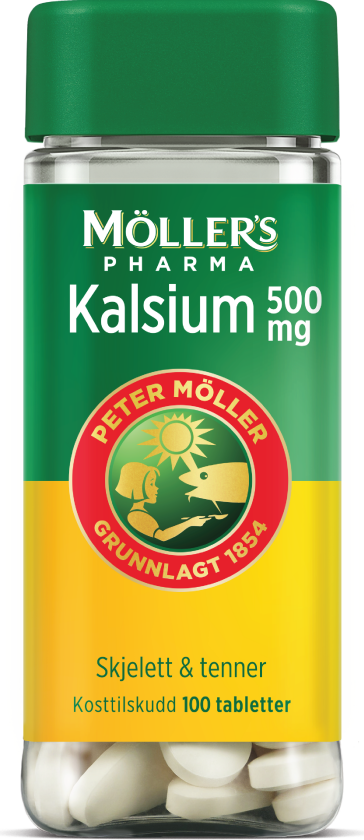 500 mg kalsium tabletter, 100 stk.