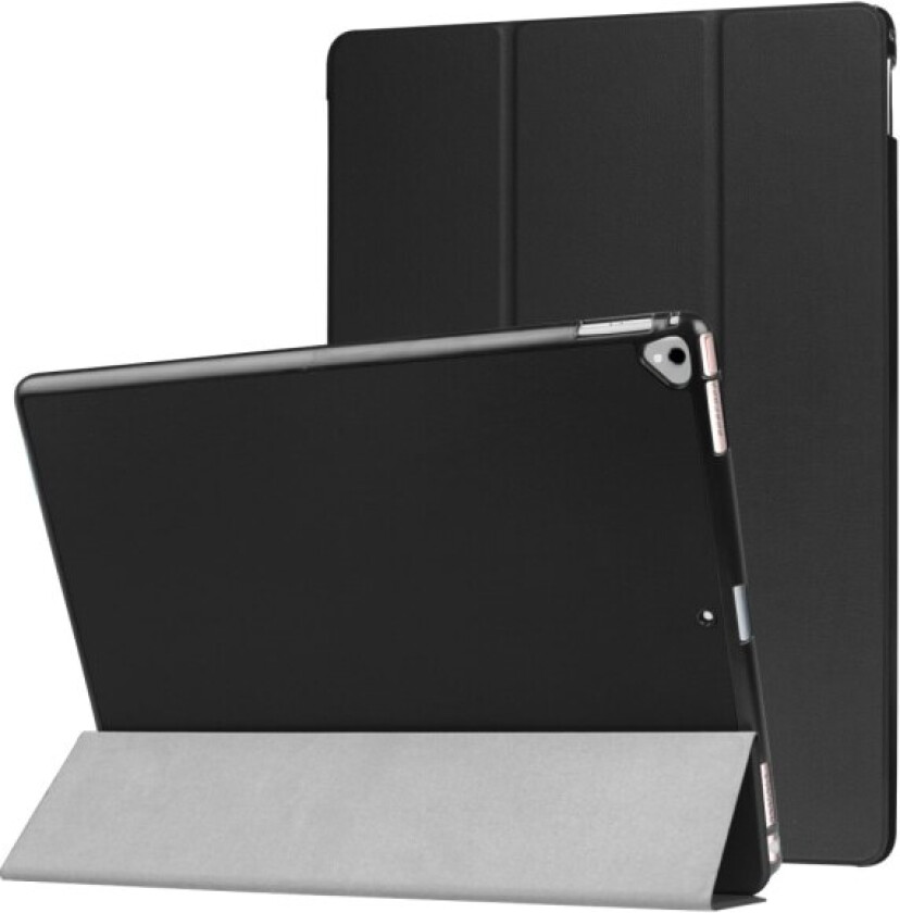 iPad Pro 12.9" (2017) Tri-fold Stand Smart Tablet Case Cover - Black Black