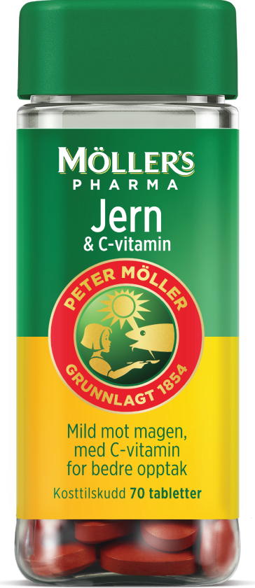 Jern & C-vitamin tabletter, 70 stk.