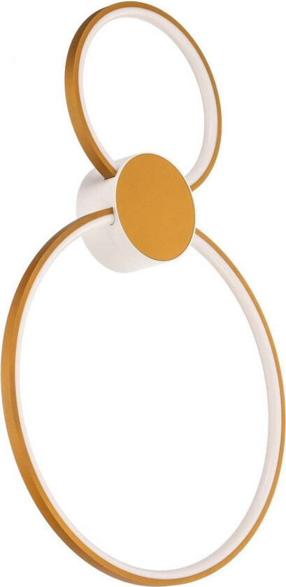 Bega LED-vegglampe 51298.4 , fløyelsmessing, metall, DALI