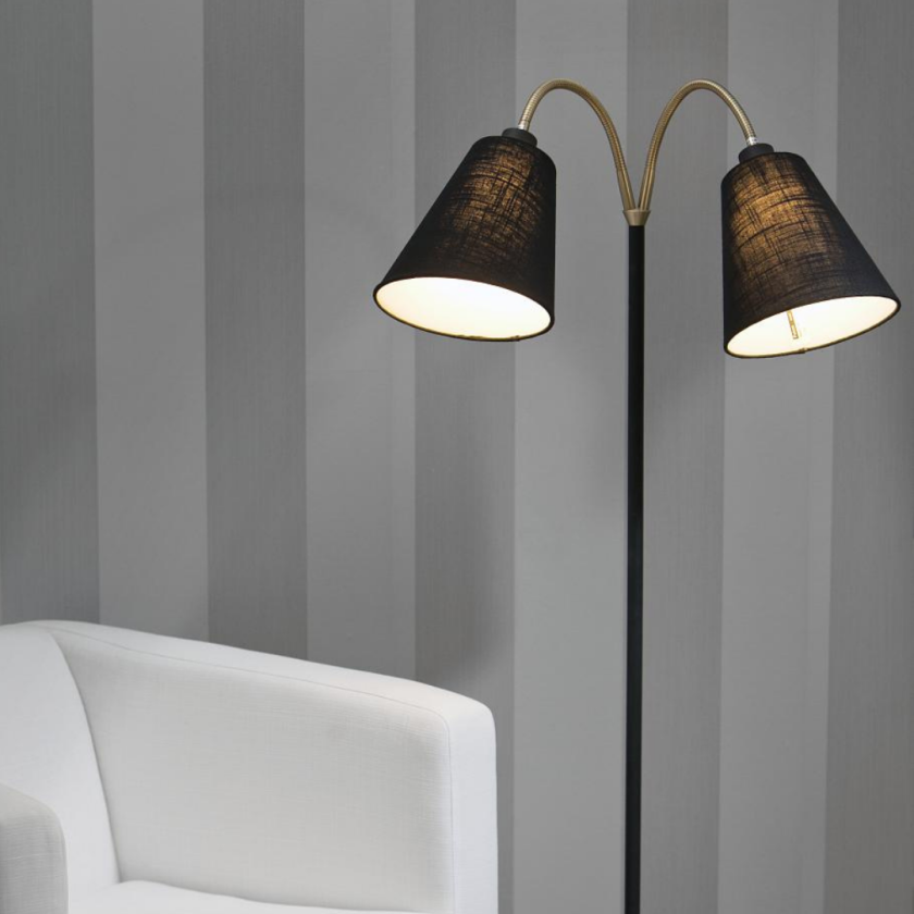 Ljusdal Gulvlampe Sort Interiørlampe Lampehuset