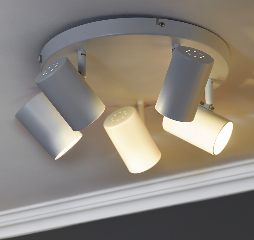 Noor II Spotlight Taklampe Hvit Skinner og spotter Lampehuset