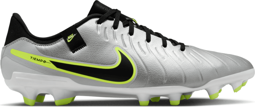 Tiempo Legend 10 Academy MG Q4 24, fotballsko gress og kunstrgress, herre Metallic Silver/Blac