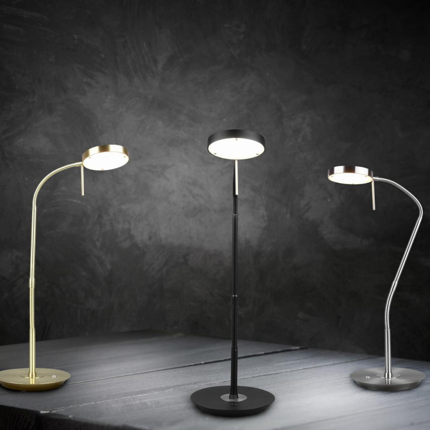 Monza LED Skrivebordlampe Sort Leselampe Lampehuset