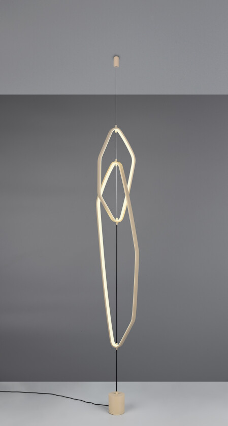 Civasto LED Gulvlampe Beige 140 Cm Interiørlampe Lampehuset