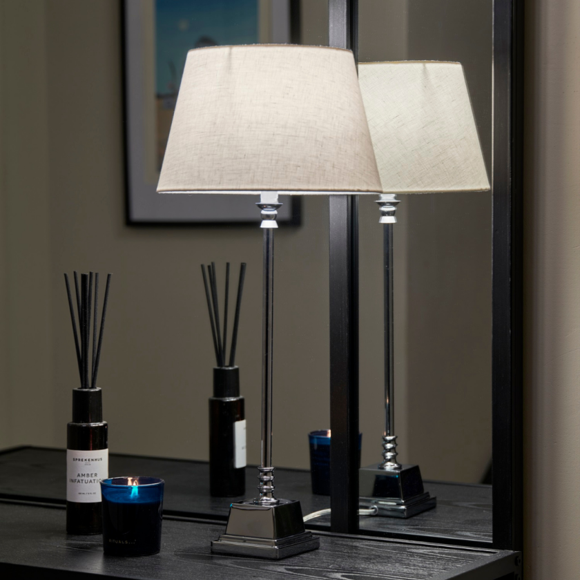 Zara Bordlampe Krom Interiørlampe Lampehuset