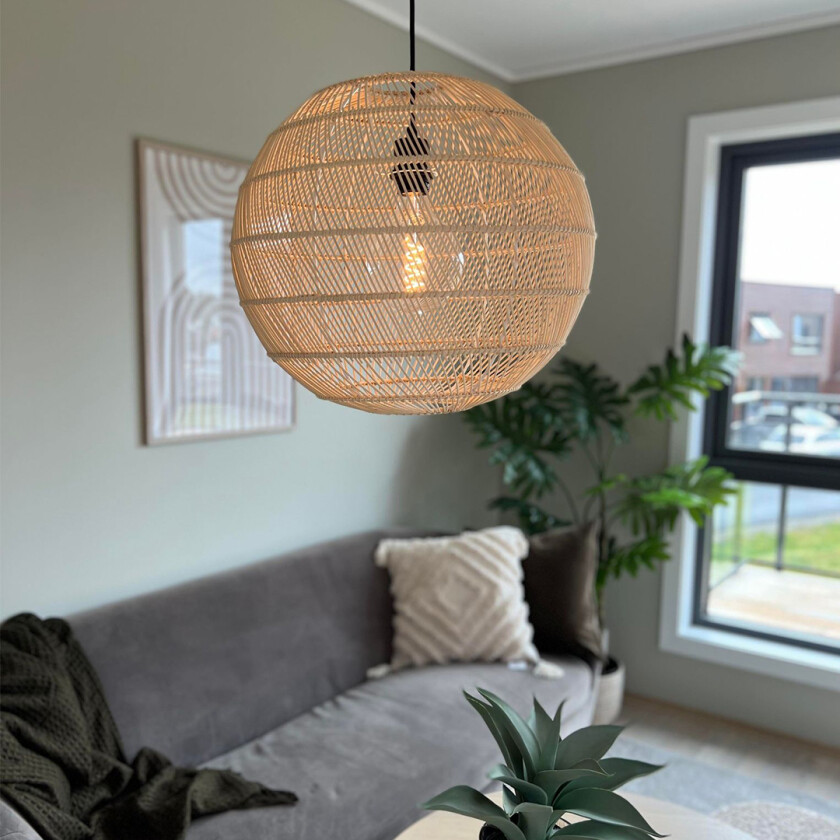 Lind Taklampe Natur 45cm Hengende taklampe Lampehuset